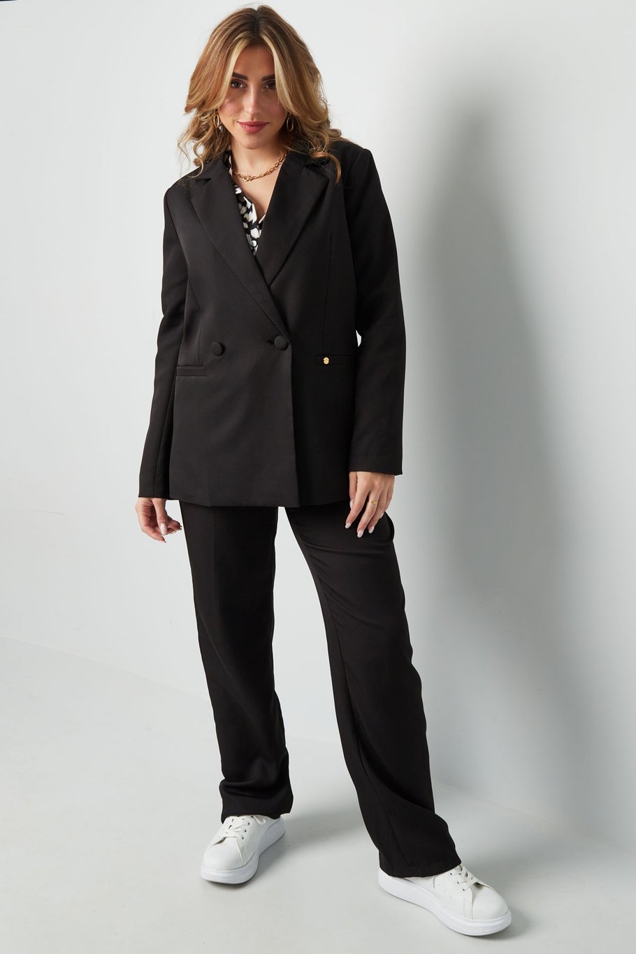 Blazer uni basique Rose saumon S Image5